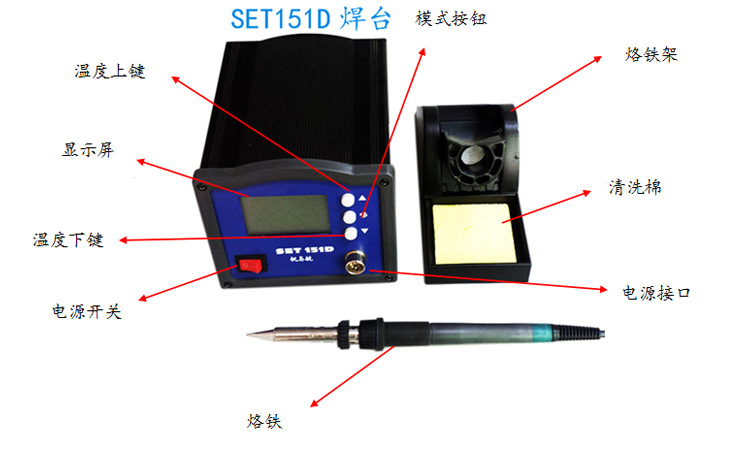  SET151D大功率高温无铅焊台功能介绍